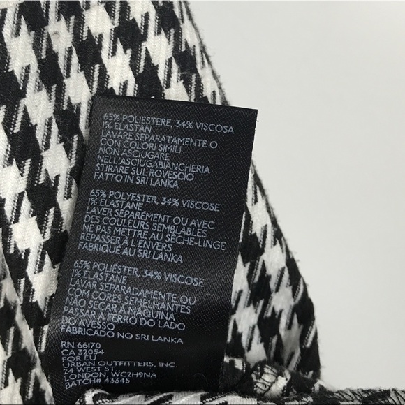 Urban Outfitters Y2K Square Neck Houndstooth Mini Dress Size‎ Medium - Picture 12 of 12
